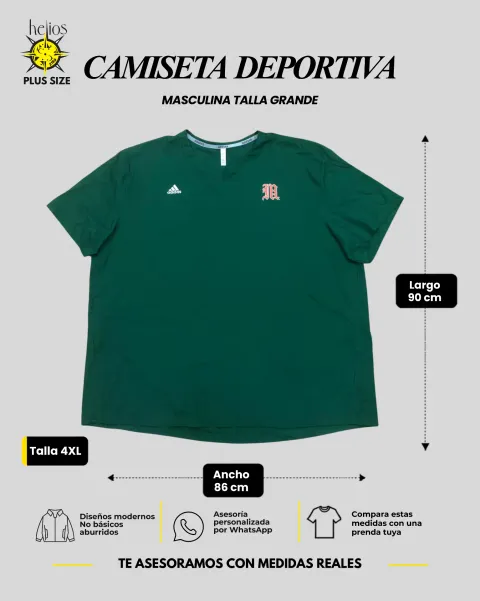 Camiseta deportiva talla 4XL para hombre — Helios Medellín