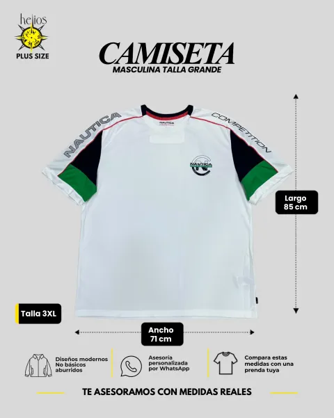 Camiseta talla grande 3XL para hombre — Helios Medellín