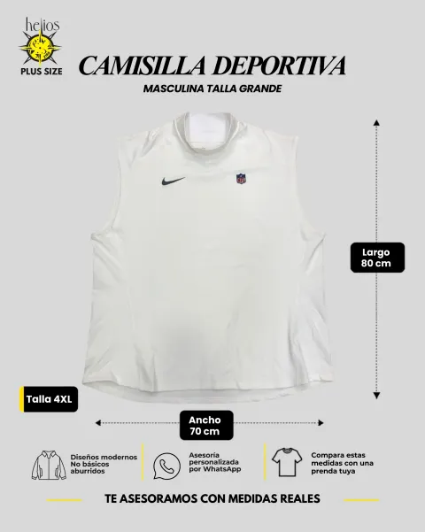 Camisilla deportiva talla 4XL para hombre — Helios Medellín