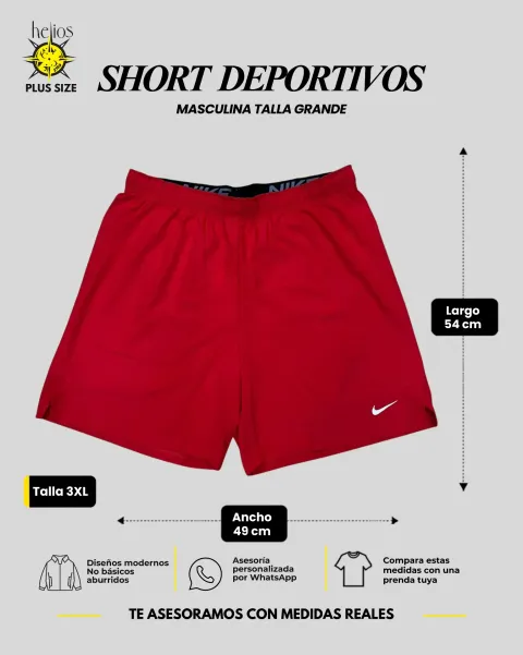 Short deportivo talla 3XL para hombre — Helios Medellín
