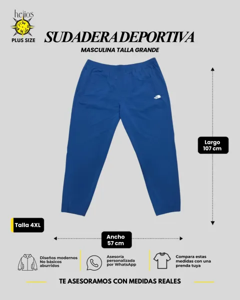 Sudadera deportiva azul talla 4XL para hombre — Helios Medellín
