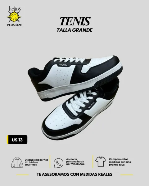 Tenis casuales talla grande US 13 para hombre — Helios Medellín